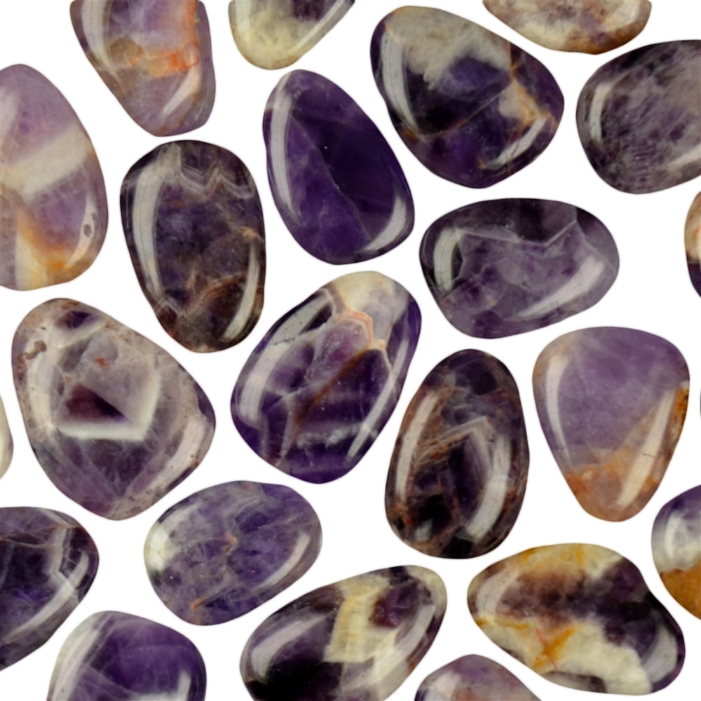 Amethyst - Trommelstein gebohrt - Größe 1,5 - 3 cm