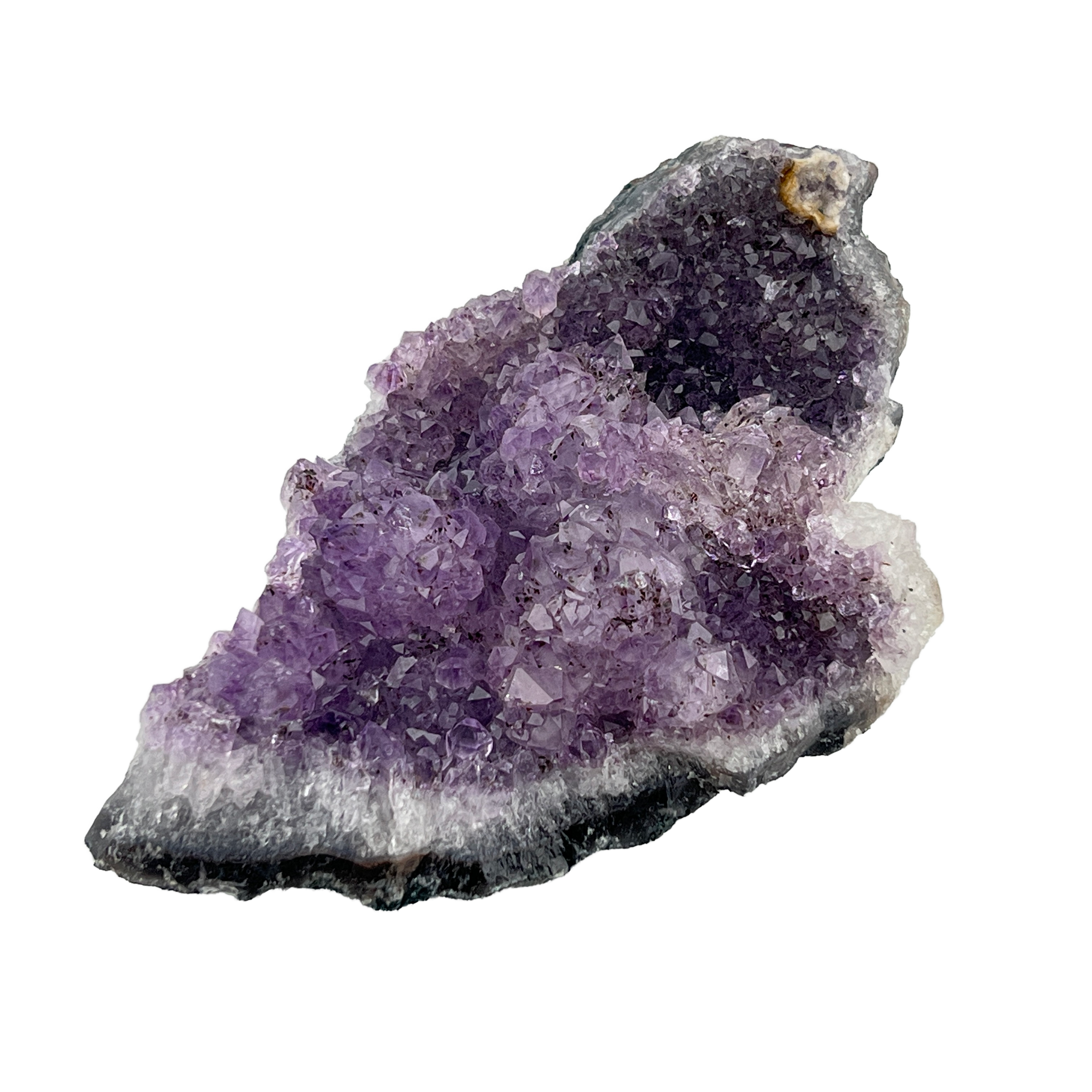 Amethyst Drusenstück Unikat 4 – A-Qualität – 842 g - Maße: 17 x 10 x 6,5 cm – Naturkristall aus Brasilien für Schutz und Klarheit