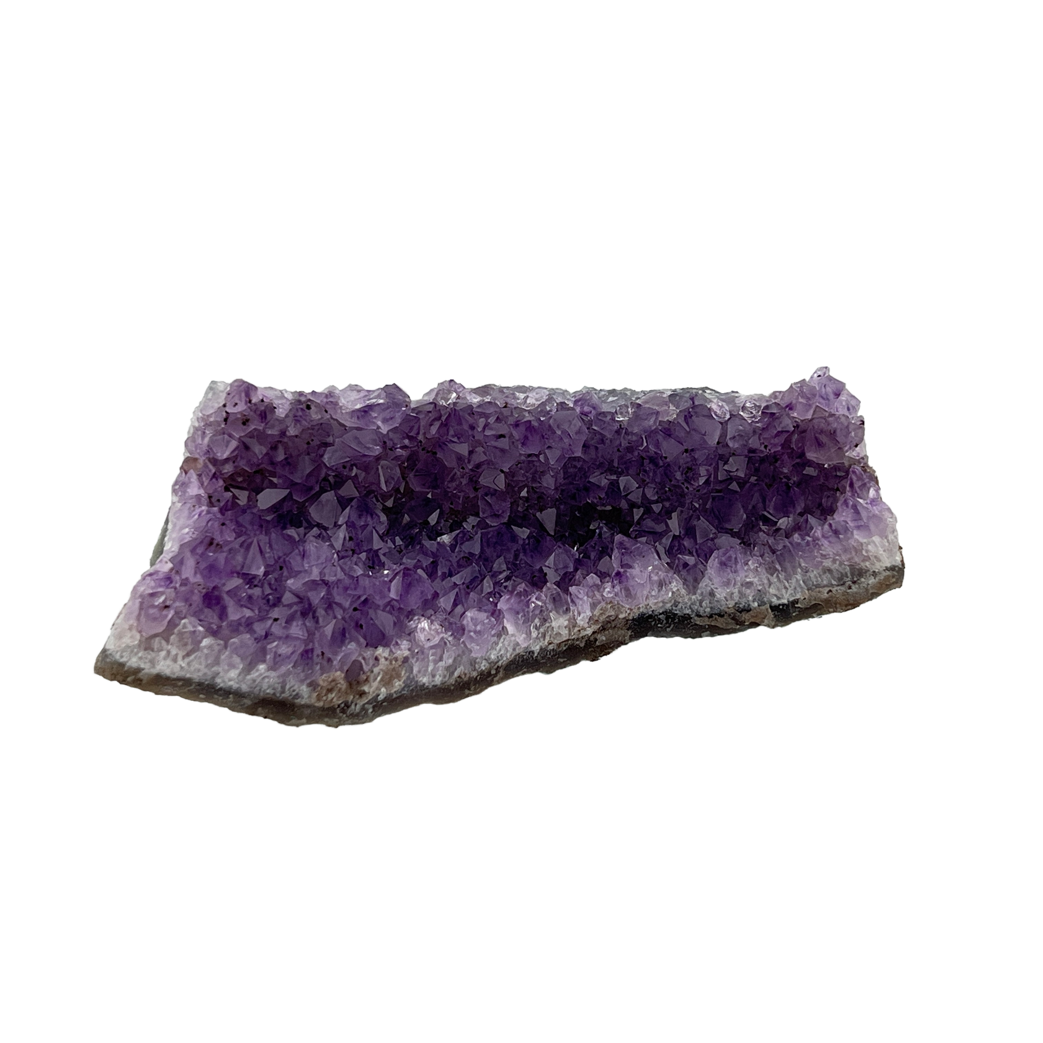 Amethyst Drusenstück Unikat 6 – A-Qualität – 386 g - Maße: 15 x 7 x 4 cm – Naturkristall aus Brasilien für Schutz und Klarheit