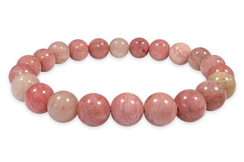 Australischer Rhodonit - AB Qualität - Perlenarmband 8 mm