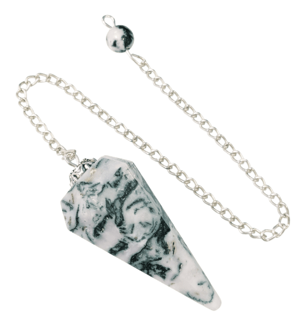 Baumachat Pendel – Erdung & Klarheit – 6-Kant konisch (A-Qualität) – ca. 35×20 mm