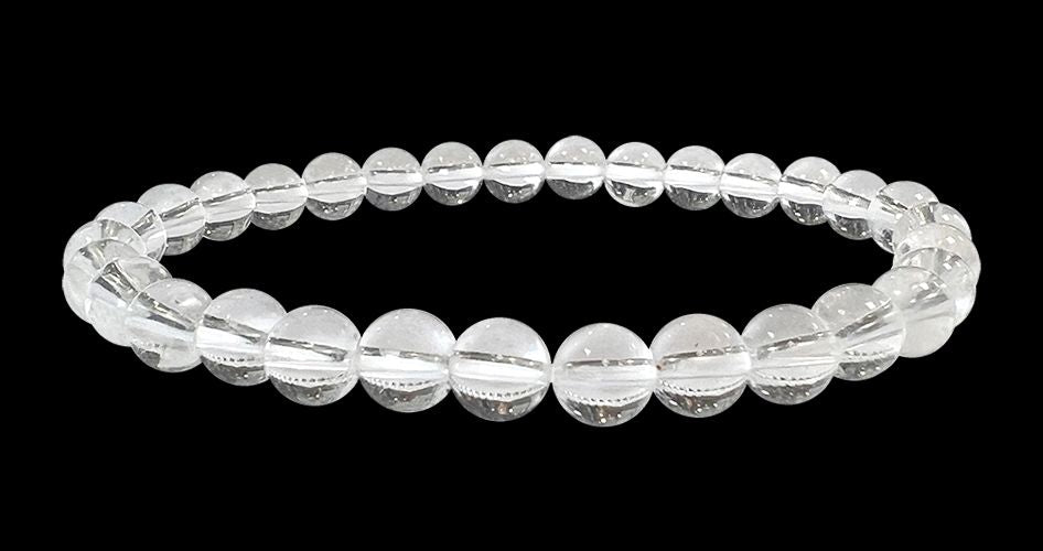 Bergkristall - A Qualität - Perlenarmband 6 mm