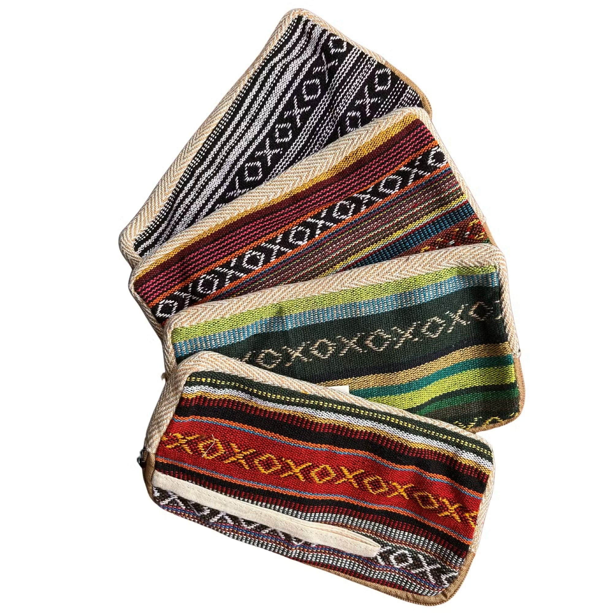 Boho Hanf-Etui „Secret Pouch“ – Handgefertigte Allzweck-Tasche aus Nepal