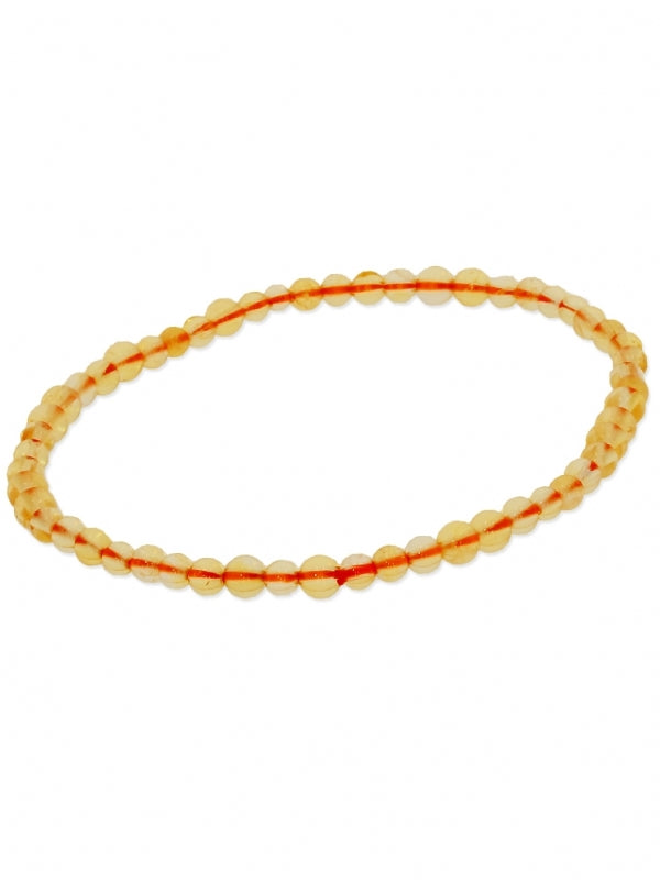 Citrin Edelsteinarmband - Kugel ø 4-5 mm - auf Elastikband Länge ca. 19 cm