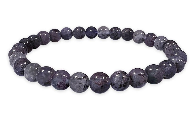 Cordierit Lolite - A Qualität - Perlenarmband 6 mm