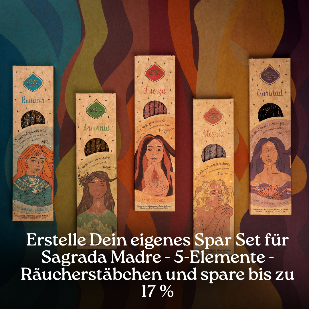 Sagrada Madre - 5-Elemente - Räucherstäbchen - Spar Set