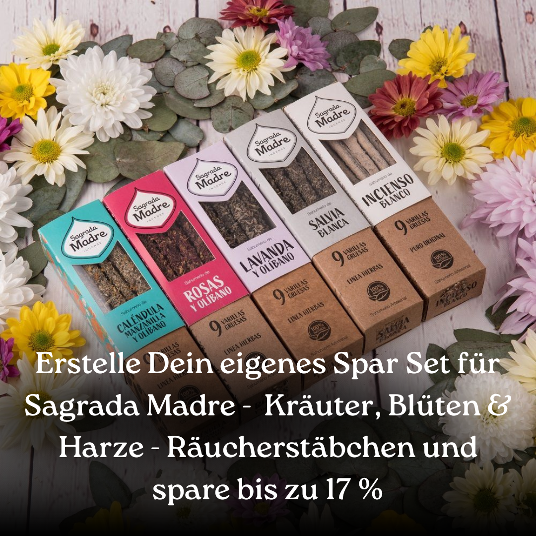 Sagrada Madre - Kräuter, Blüten & Harze - Räucherstäbchen - Spar Set
