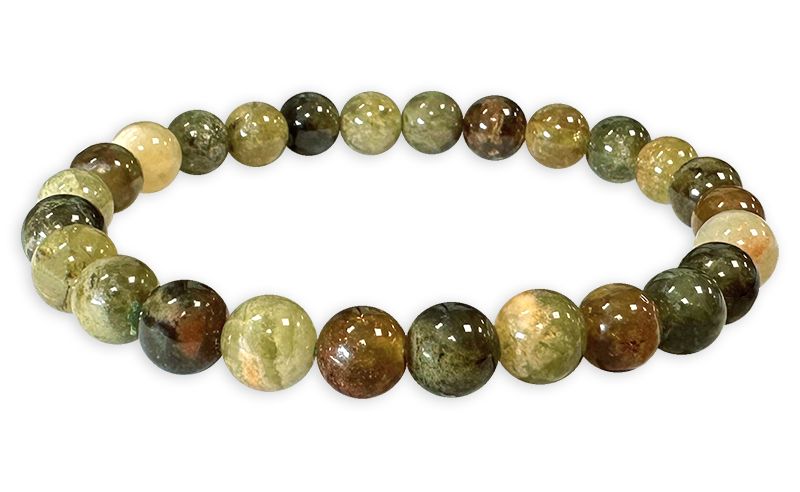 Grossular Grüner Granat - AA Qualität - Perlenarmband 5,5-6,5 mm