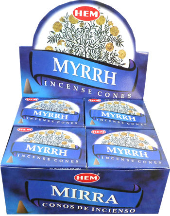 HEM - Myrrh (Myrrhe) - Räucherkegel ca. 16 g