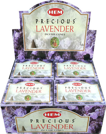 HEM - Precious Lavender (Kostbarer Lavendel) - Räucherkegel ca. 16 g