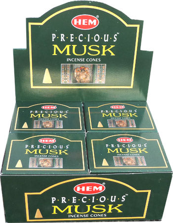 HEM - Precious Musk (Edler Moschus) - Räucherkegel ca. 16 g