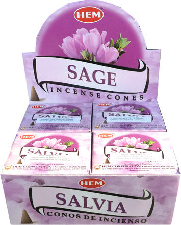 HEM - Sage (Salbei) - Räucherkegel ca. 16 g