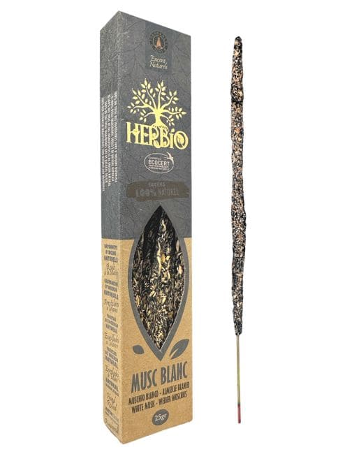 Herbio - White Musk (Weißer Moschus) - Räucherstäbchen ca. 20 g