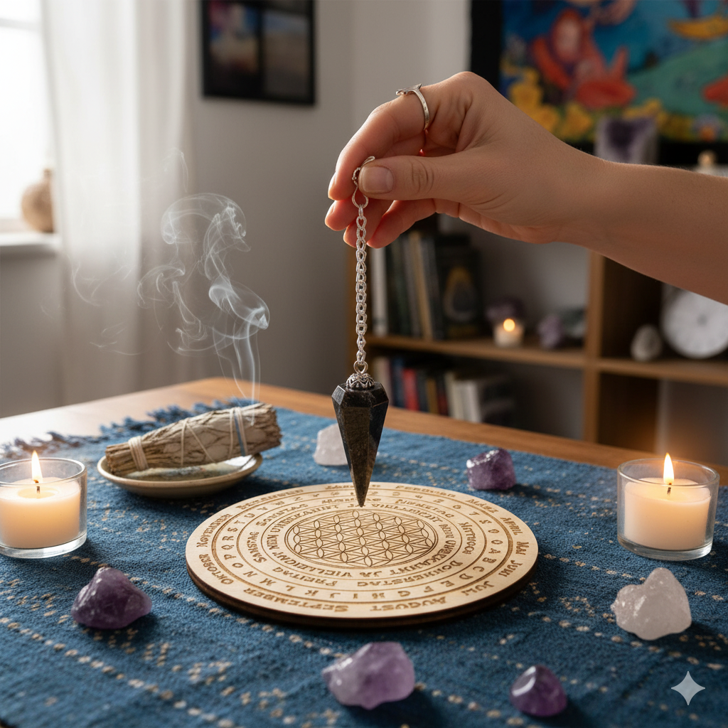 Indischer Achat Pendel – Schutz & Balance – 6-Kant konisch (A-Qualität) – ca. 35×20 mm