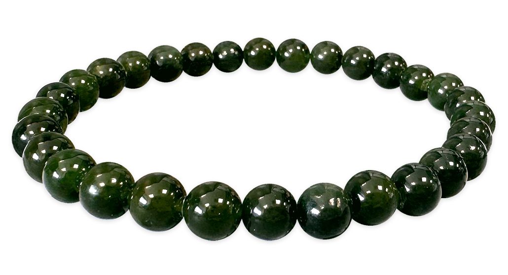 Jade Nephrit - AA+ Qualität - Perlenarmband 6 mm
