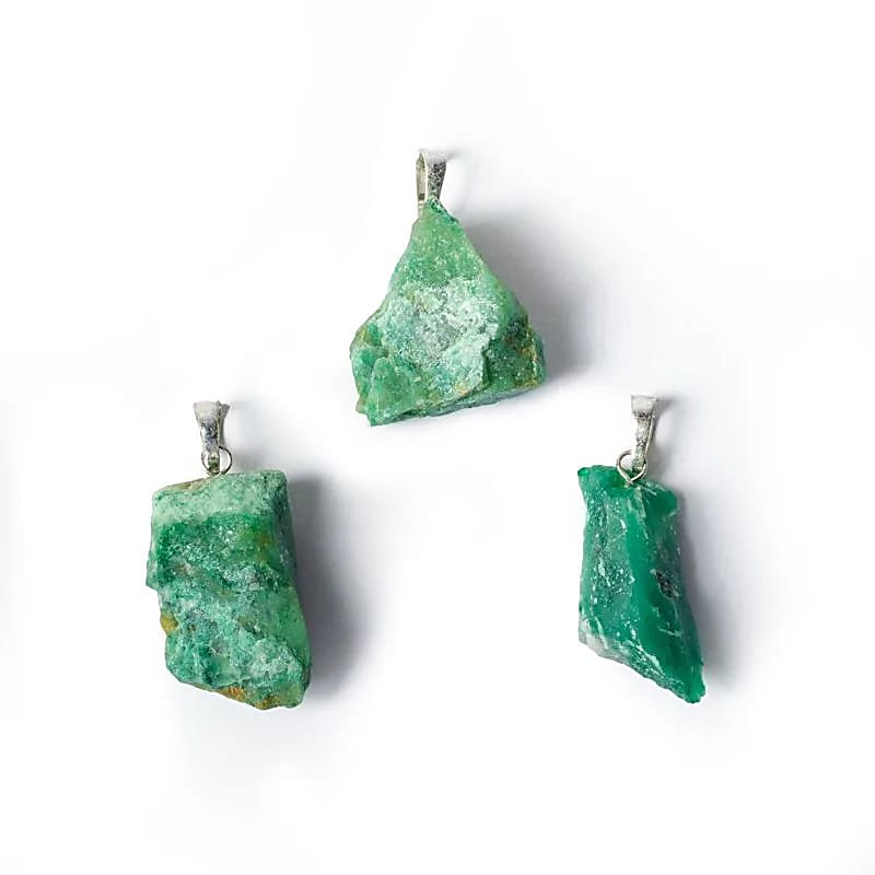 Jadeit - Roh - Edelsteinanhänger ca. 2,5 cm