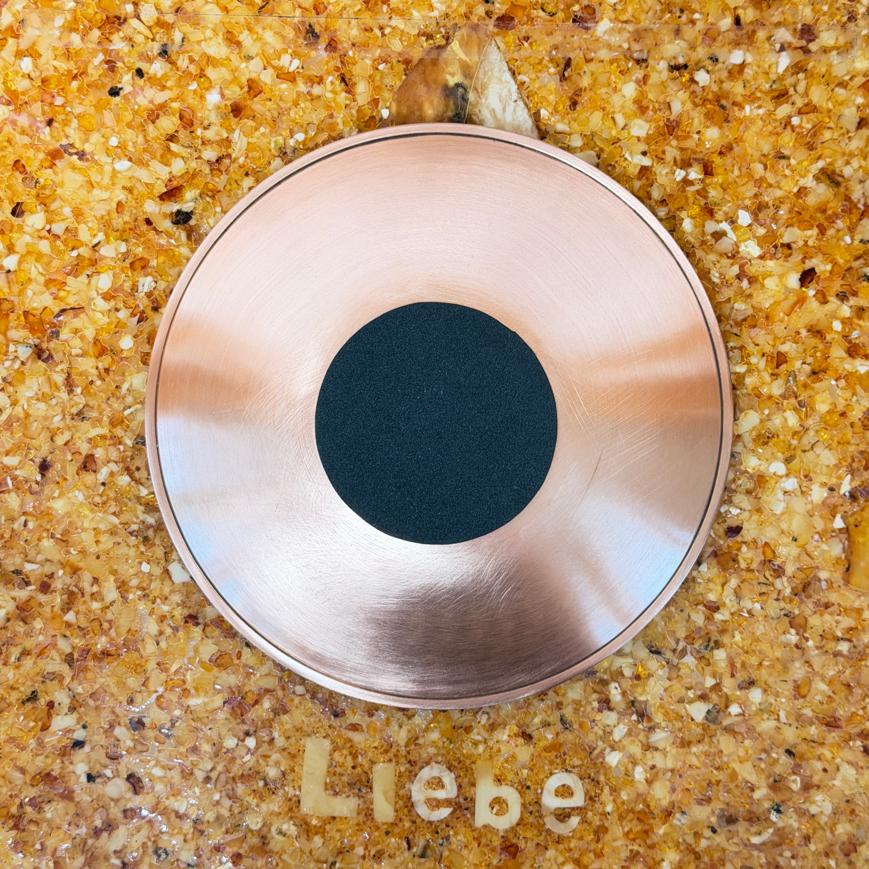 Kupfer-Räucherteller "Blume des Lebens" – 12 cm (Opferschale & Smudge Plate)