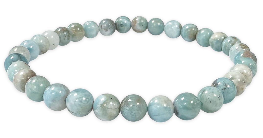 Larimar - A Qualität - Perlenarmband 5-6 mm