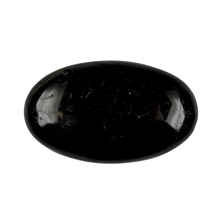 Linsenstein Schörl (stab.)Turmalin schwarz 4,5 x 3 cm