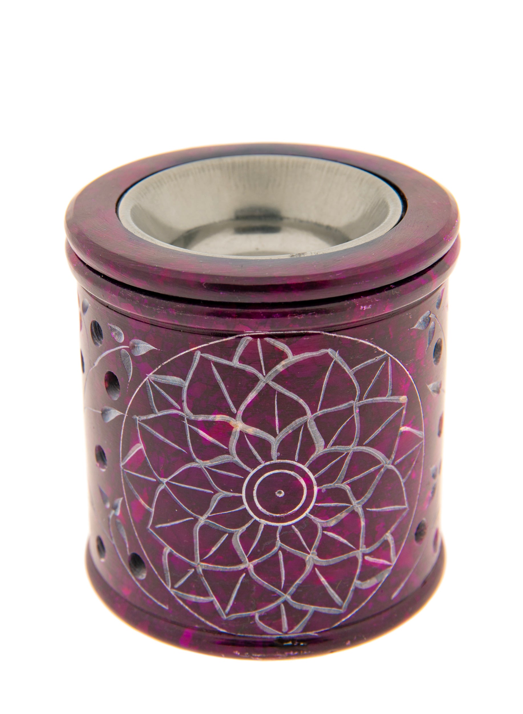 Mandala - Speckstein - Aromalampe