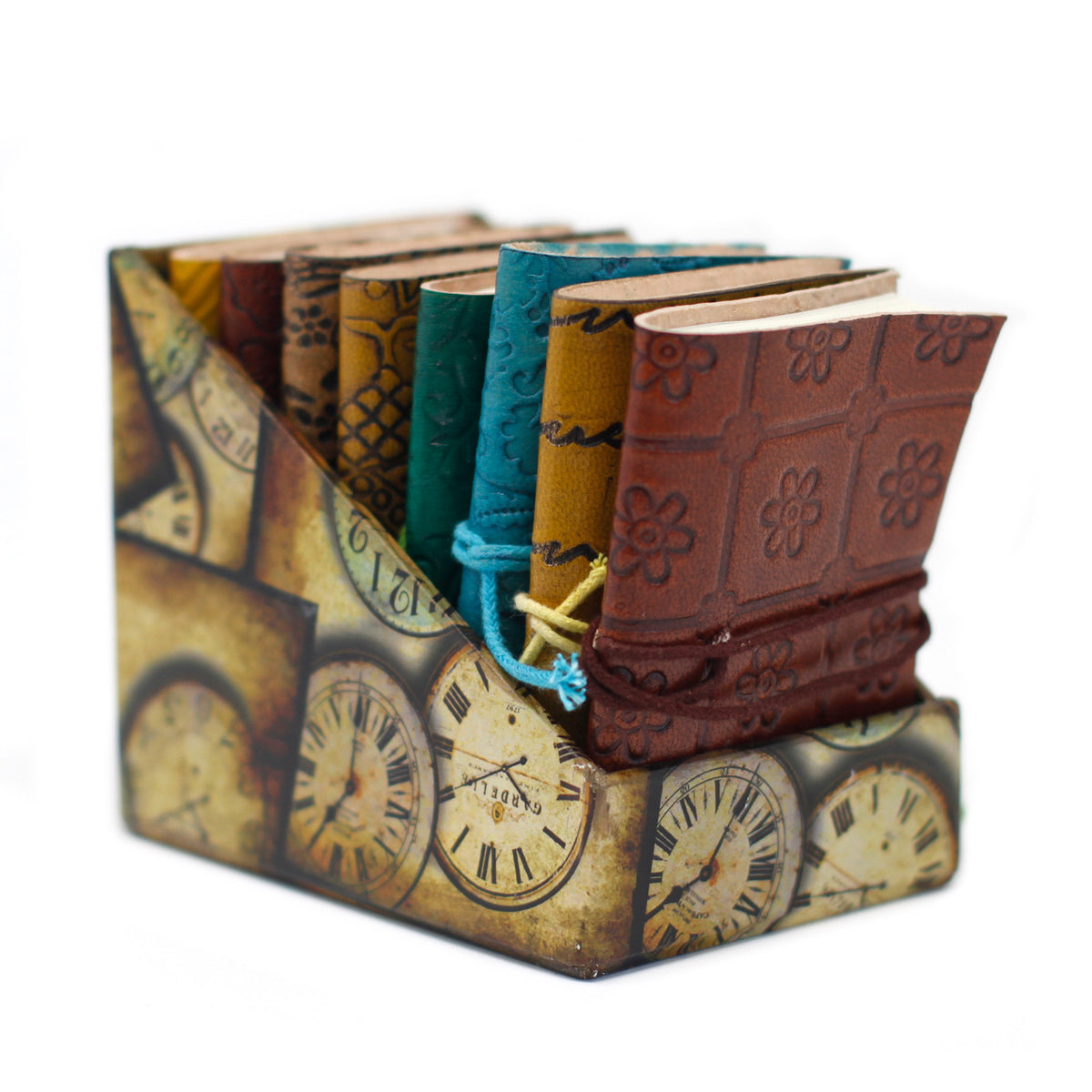 Mini-Ledernotizbücher versch. Designs ca. 10x7,5 cm