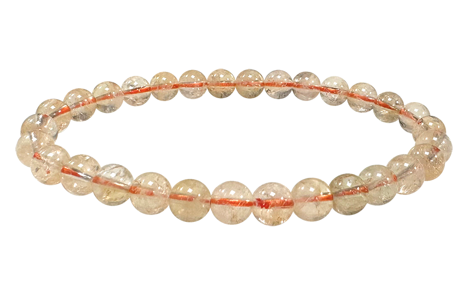 Natürlicher Citrin - AB Qualität - Perlenarmband 6 mm