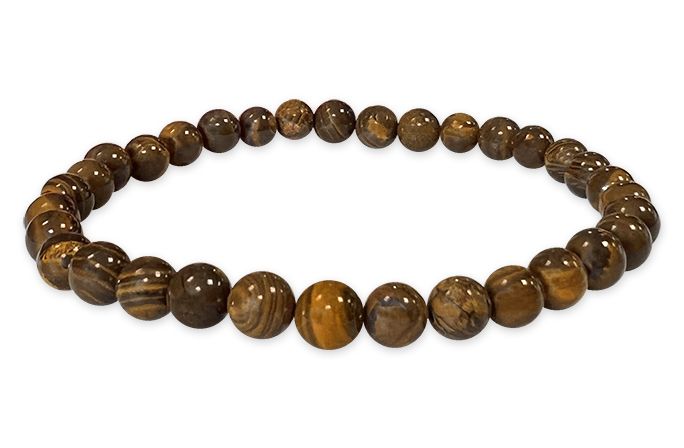 Opal Boulder - A Qualität - Perlenarmband 6 mm