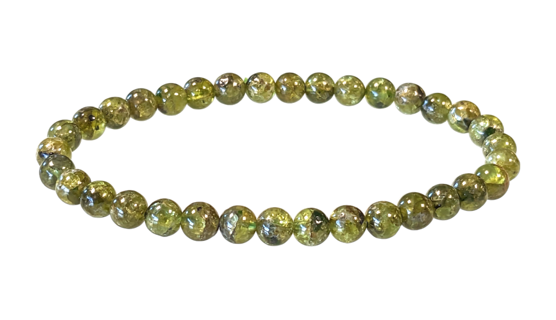 Peridot - AB Qualität - Perlenarmband 5-6 mm