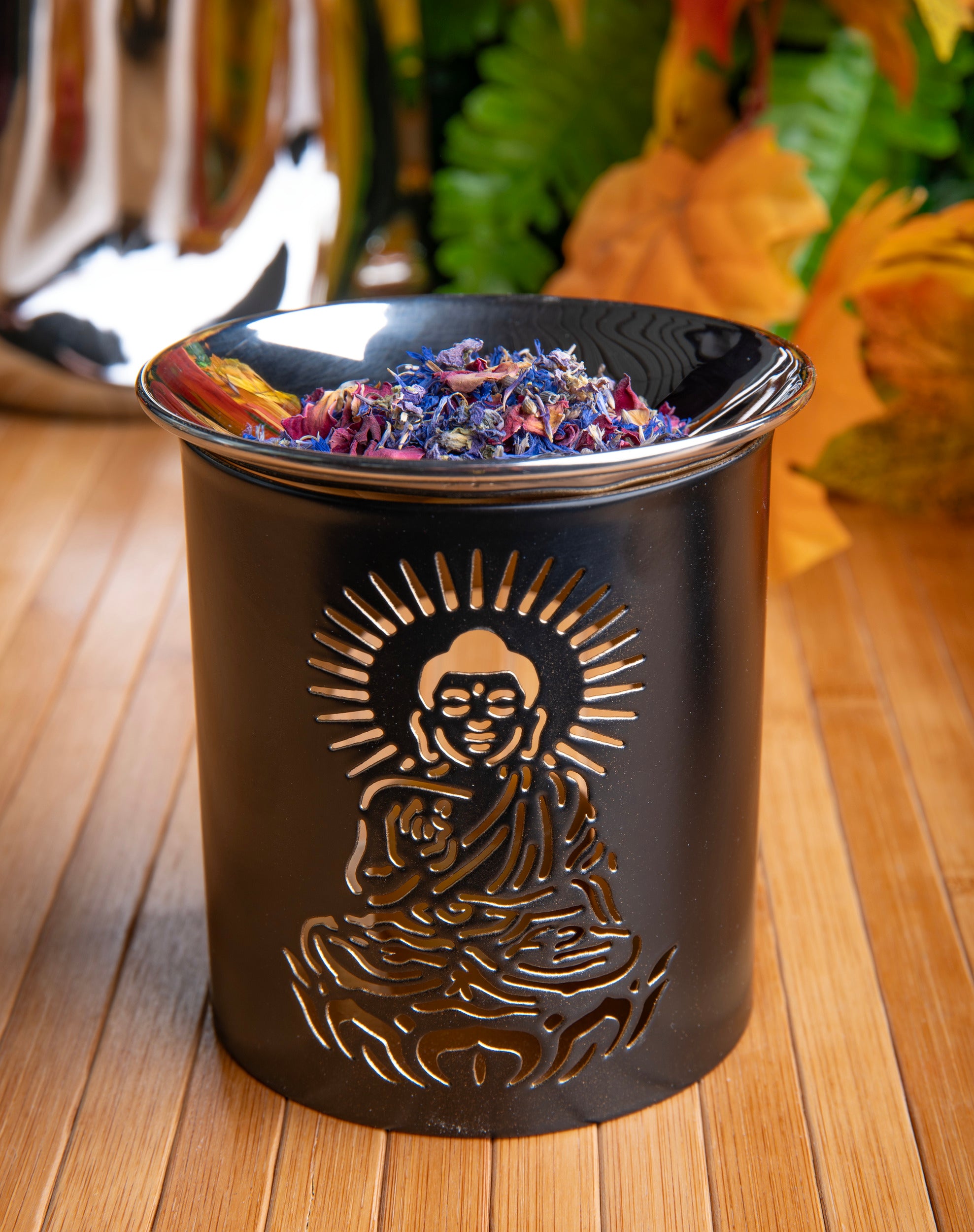 Räuchergefäß Buddha mit Edelstahlschüsselchen