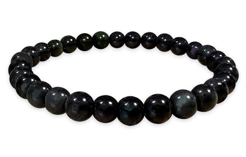 Regenbogen Obsidian - A Qualität - Perlenarmband 6 mm