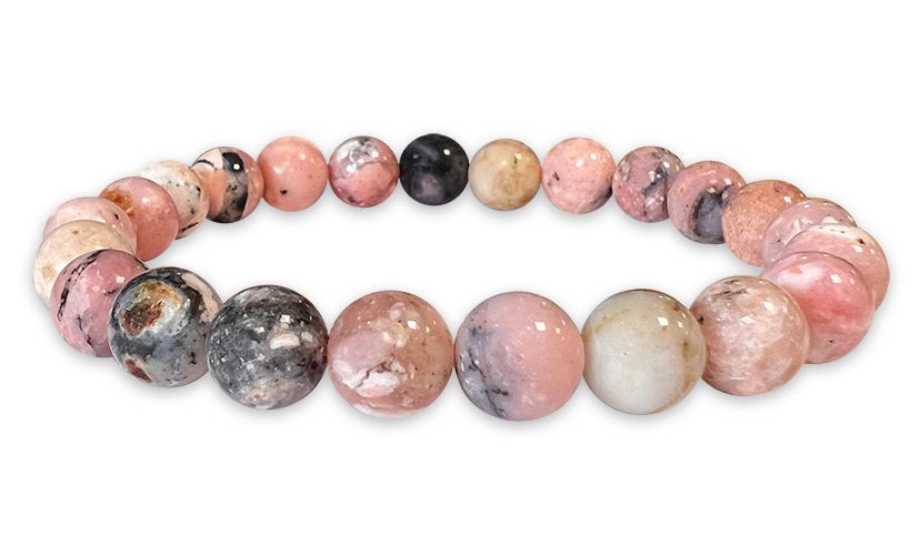 Rosa Opal - AB Qualität - Perlenarmband 8-9 mm