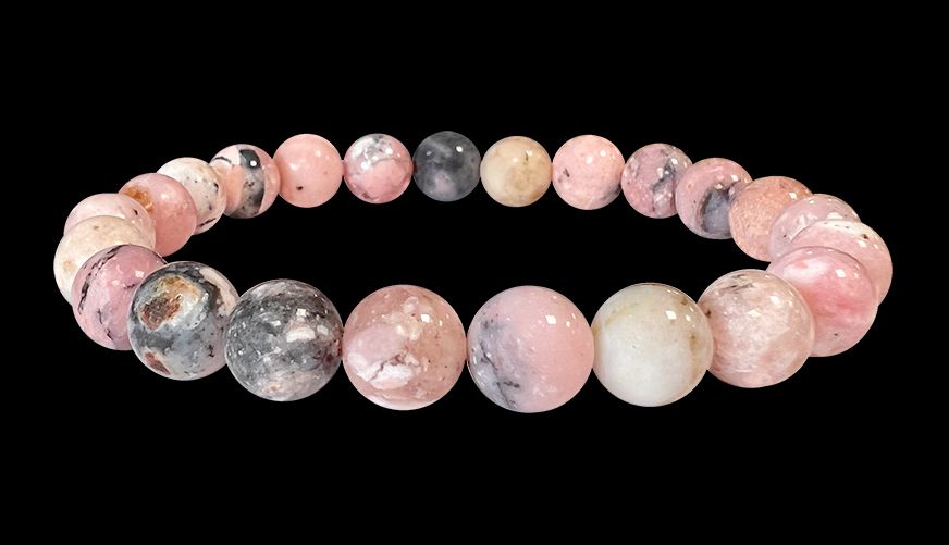 Rosa Opal - AB Qualität - Perlenarmband 8-9 mm