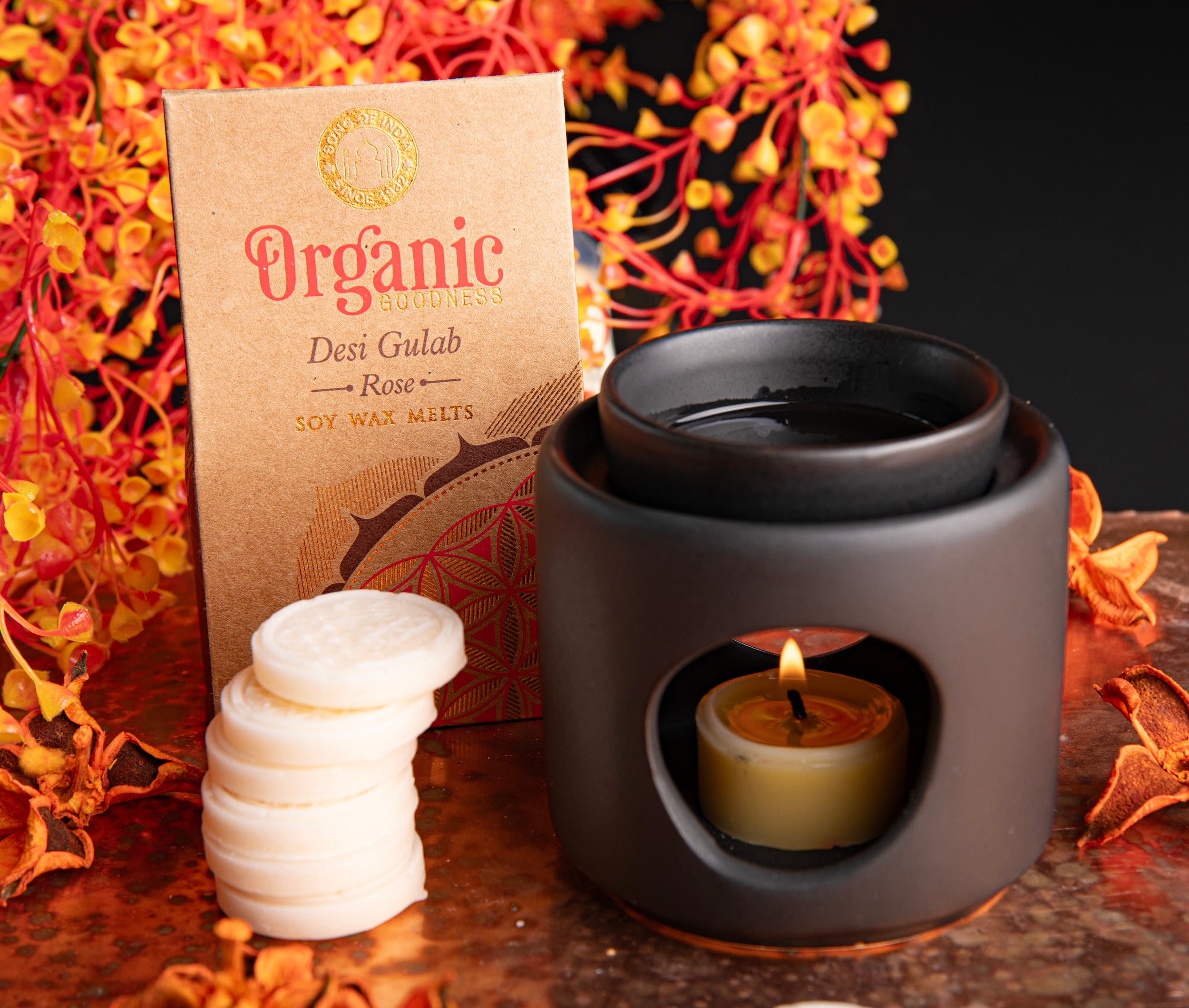 Rosen - Wachstaler - Blume des Lebens - für Aromalampe