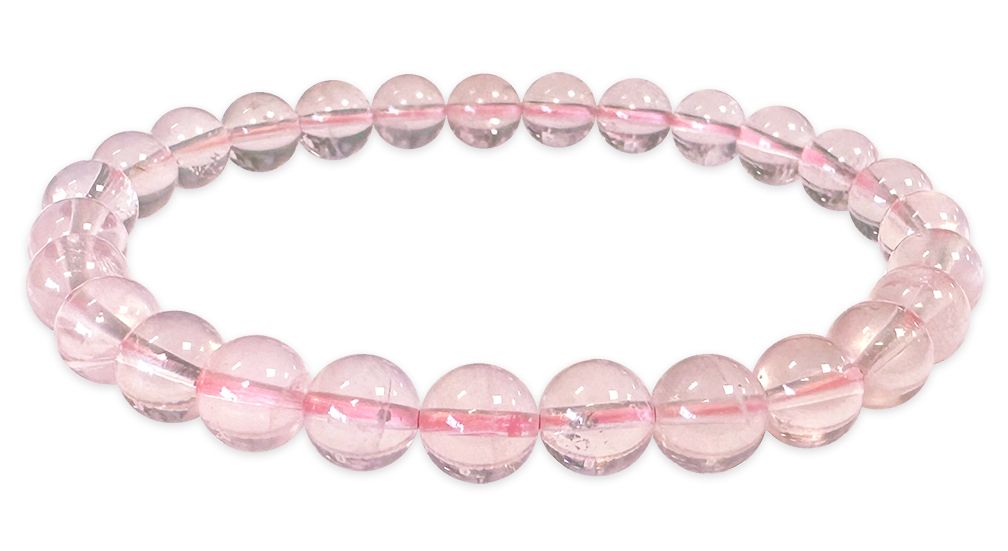 Rosenquarz - AA Qualität - Perlenarmband 6-7 mm
