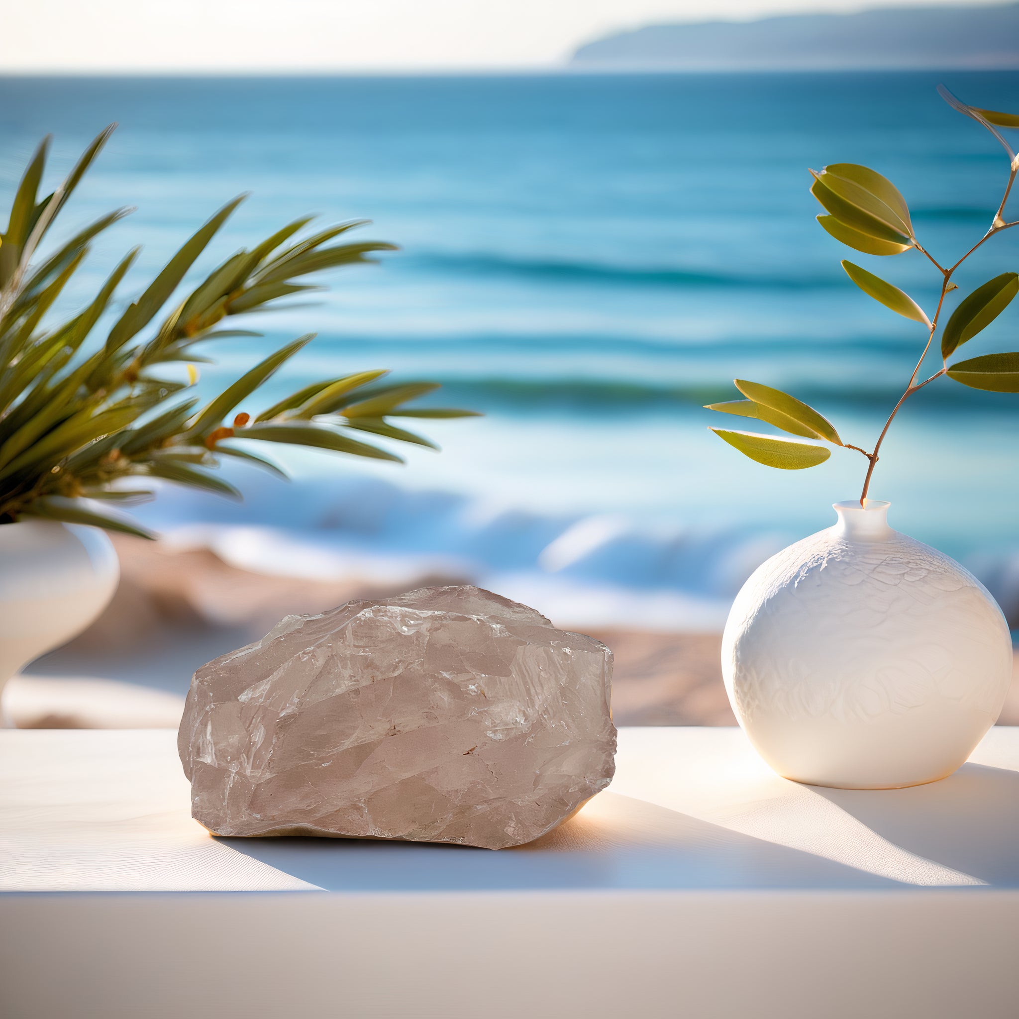 Rosenquarz - Rohsteinbrocken - Liebe und Harmonie - Unikat 20 - ca. 0,5 kg - Maße: 11 x 7 x 6 cm - Sehr Gute Qualität aus Madagaskar