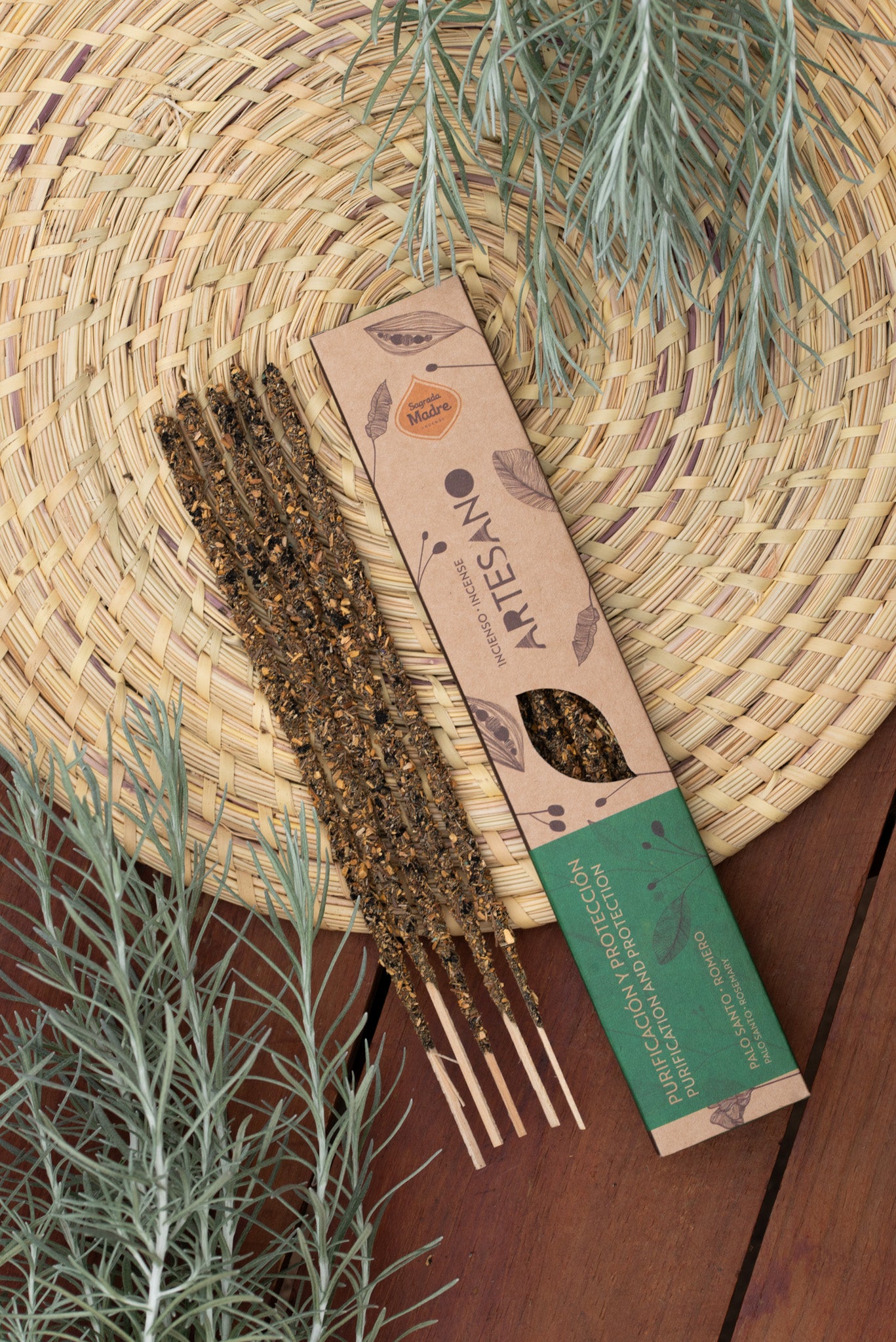 Sagrada Madre - Artesano - Palo Santo & Rosmarin - Räucherstäbchen