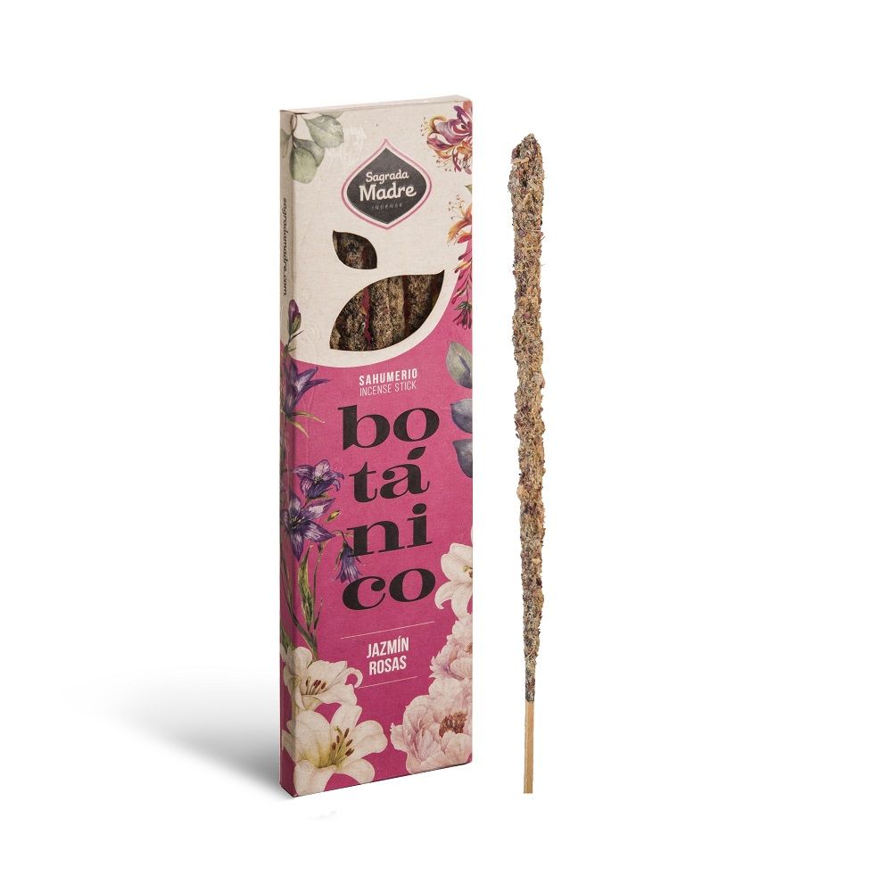Sagrada Madre - Botanico - Jasmin & Rosen - Räucherstäbchen 20 g