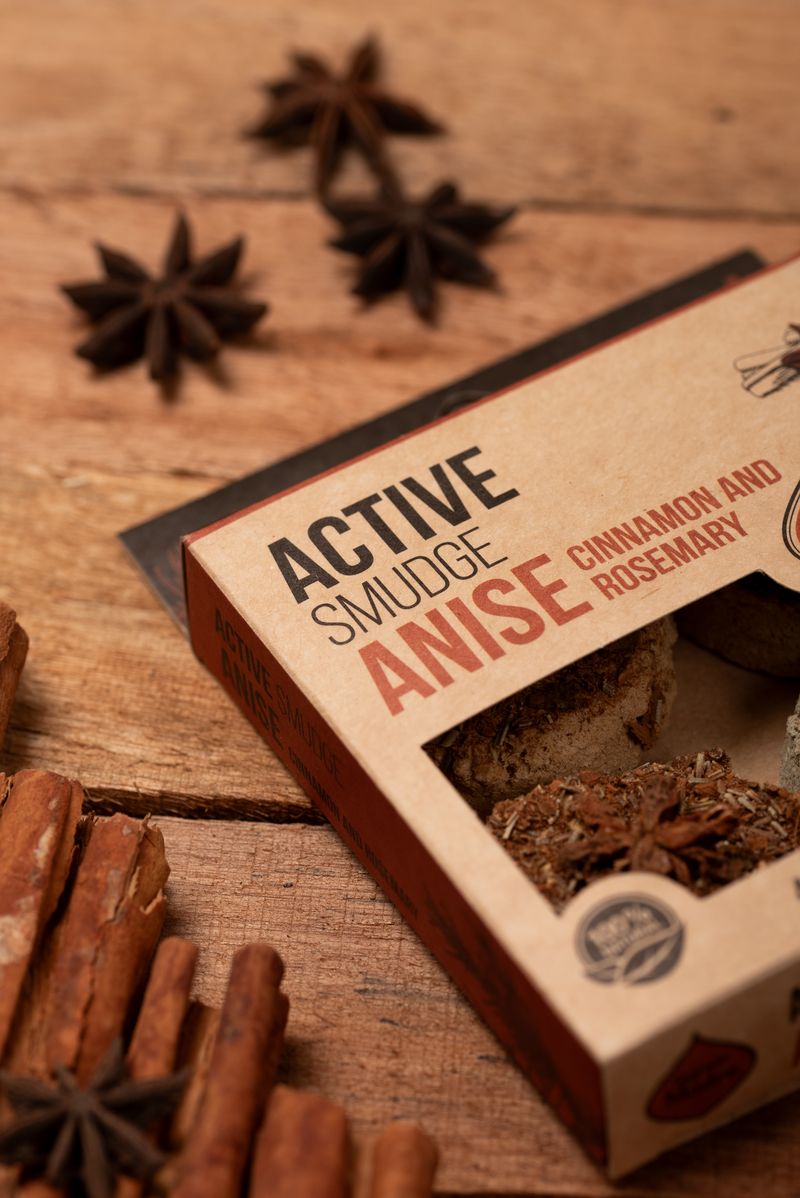 Sagrada Madre - Defumación Activada - Aktiv-Räuchertabletten Anis, Zimt & Rosmarin