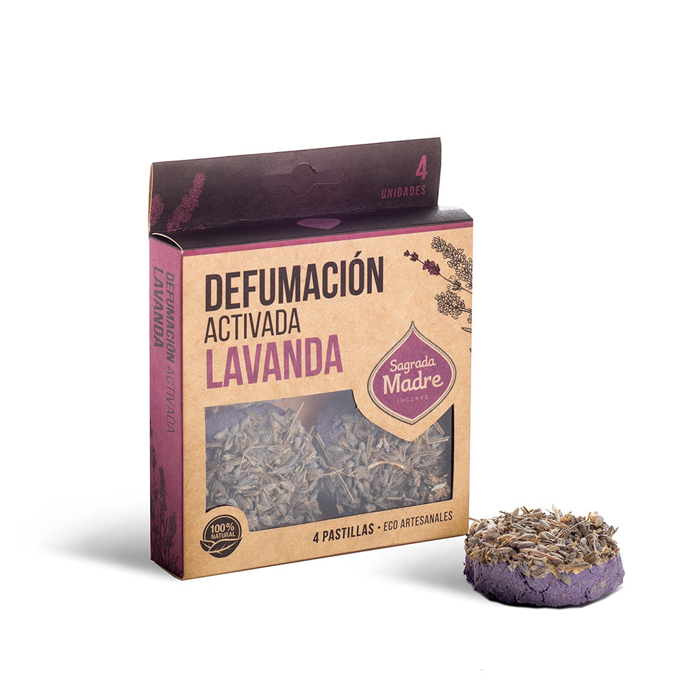 Sagrada Madre - Defumación Activada - Aktiv-Räuchertabletten Lavendel