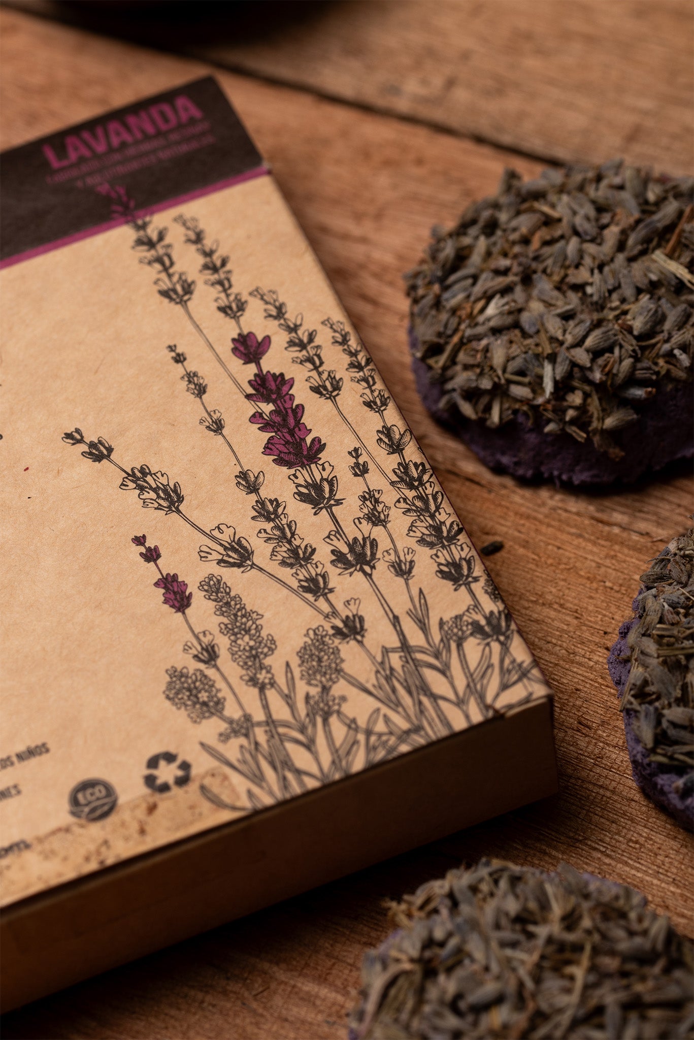 Sagrada Madre - Defumación Activada - Aktiv-Räuchertabletten Lavendel