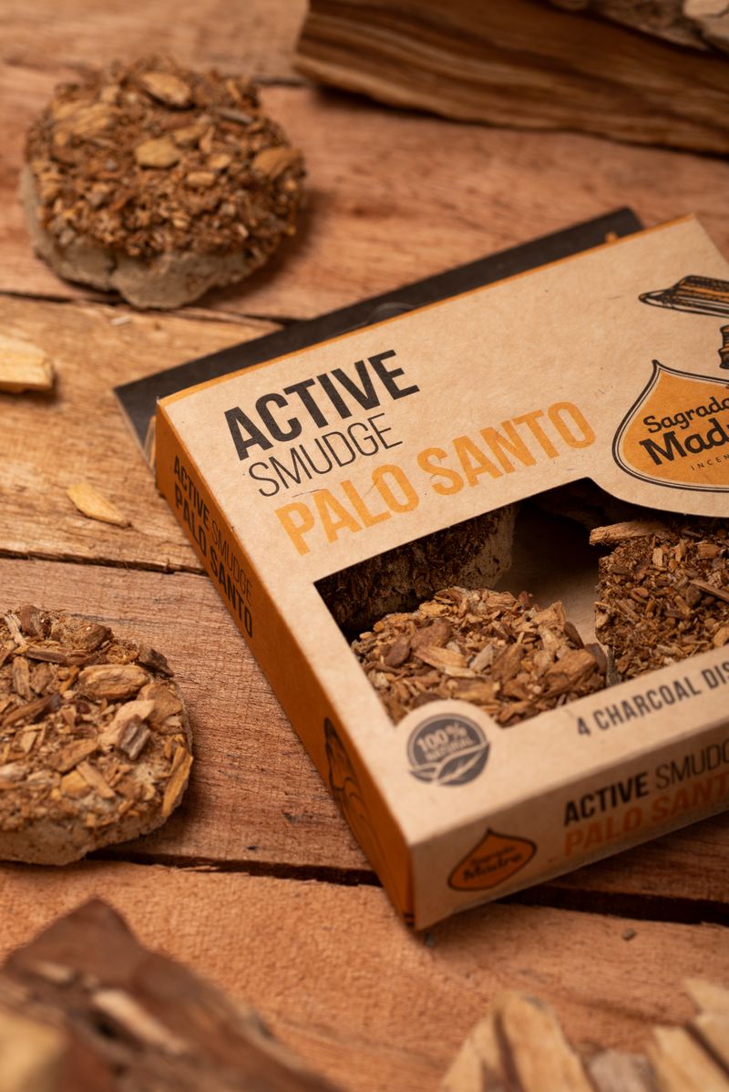 Sagrada Madre - Defumación Activada - Aktiv-Räuchertabletten Palo Santo