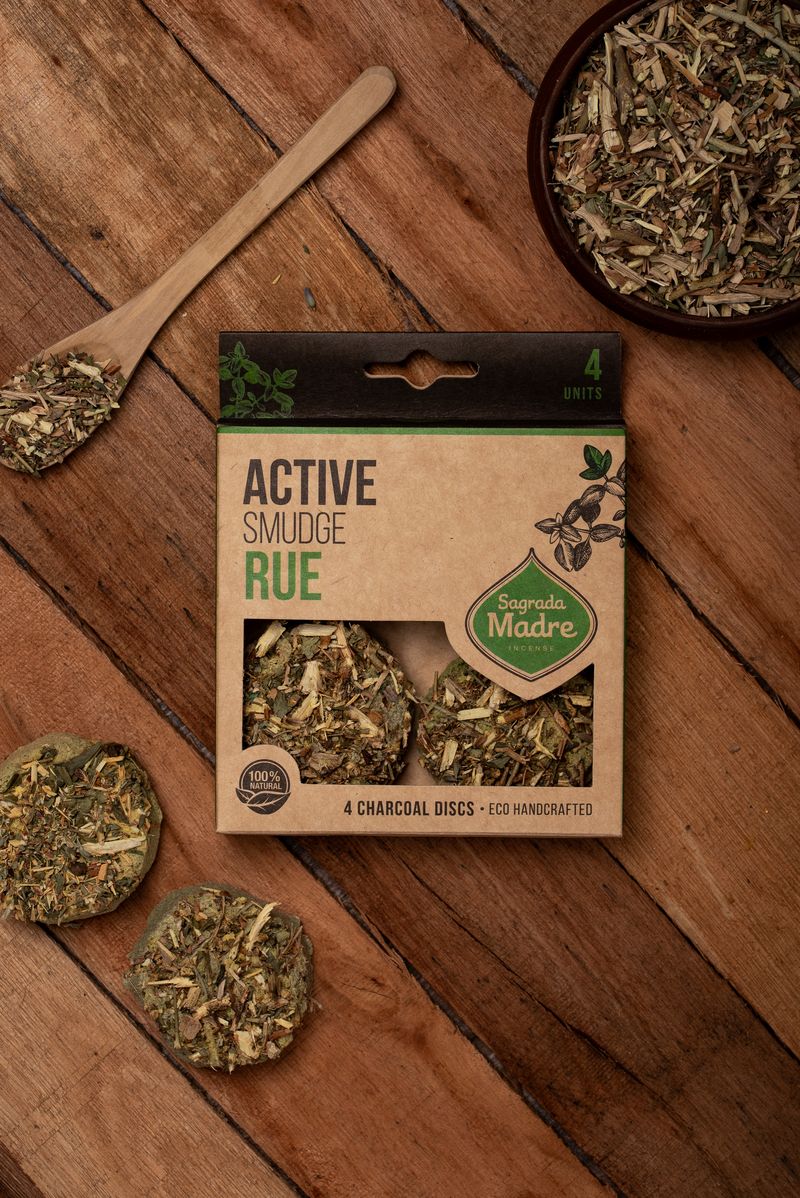 Sagrada Madre - Defumación Activada - Aktiv-Räuchertabletten Ruda (Weinraute)