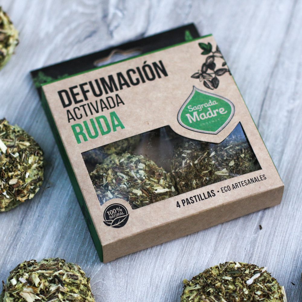 Sagrada Madre - Defumación Activada - Aktiv-Räuchertabletten Ruda (Weinraute)