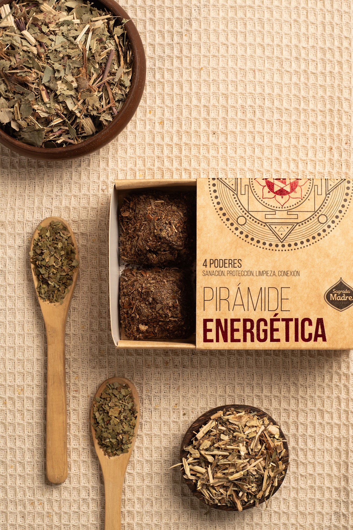 Sagrada Madre - Energética - Räucherpyramiden „4 Kräfte“