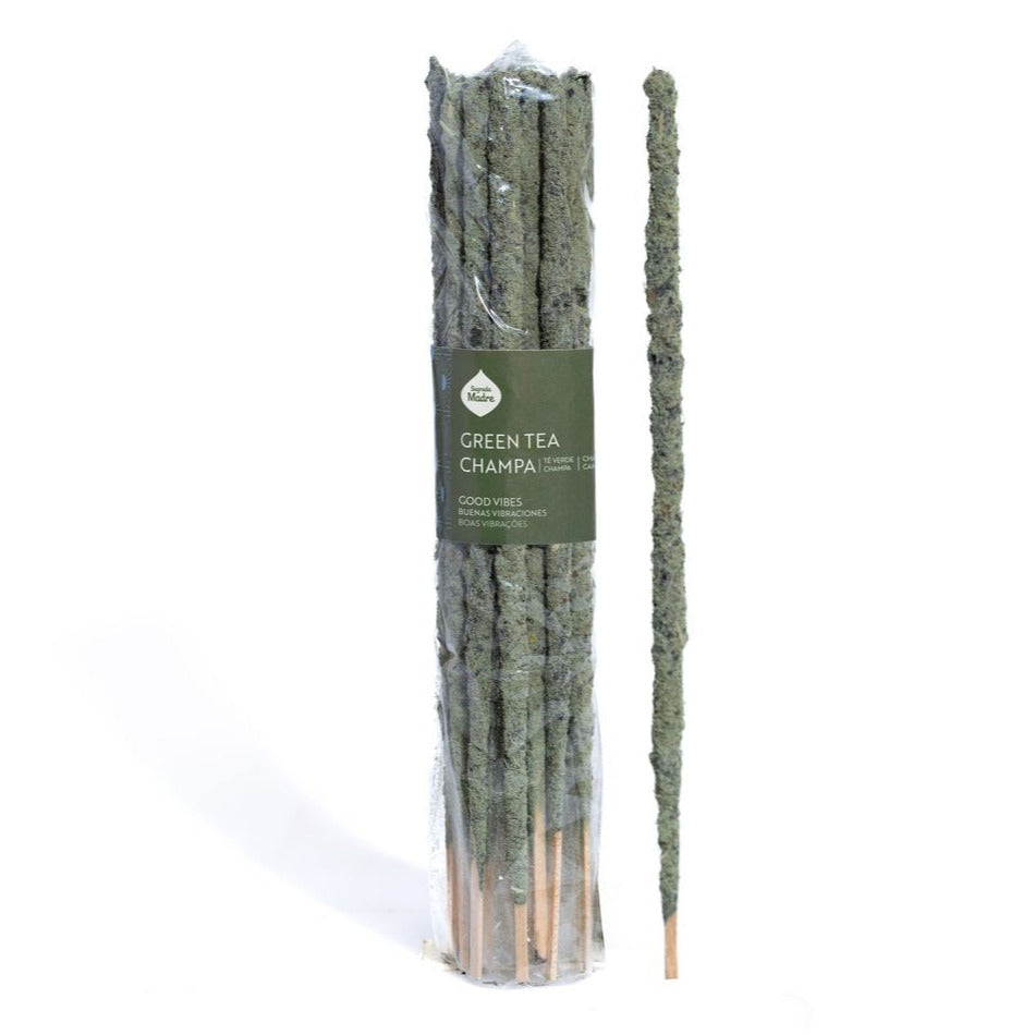 Sagrada Madre - Good Vibes - Grüner Tee & Champa - Räucherstäbchen - 20 Stk.