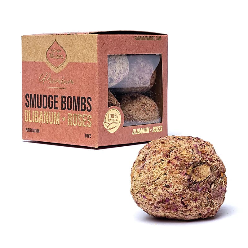 Sagrada Madre - Premium Smudge Bomb - Olibanum & Rose ca. 55 g