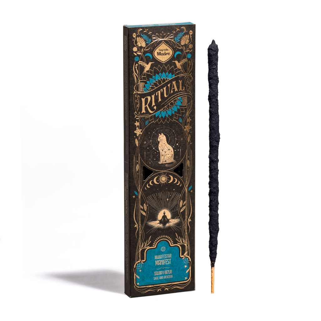 Sagrada Madre - Ritual - Manifest (Manifestieren) - Salbei & Benzoe - Räucherstäbchen - 6 Stk.