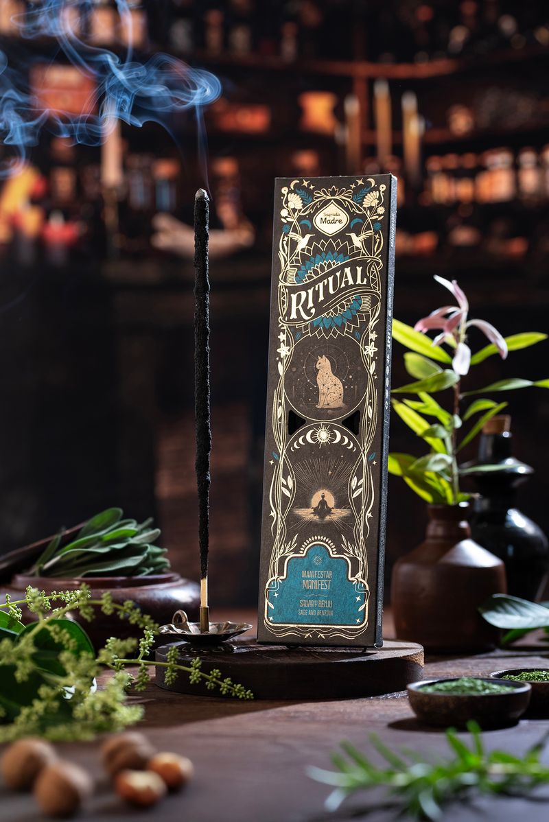 Sagrada Madre - Ritual - Manifest (Manifestieren) - Salbei & Benzoe - Räucherstäbchen - 6 Stk.