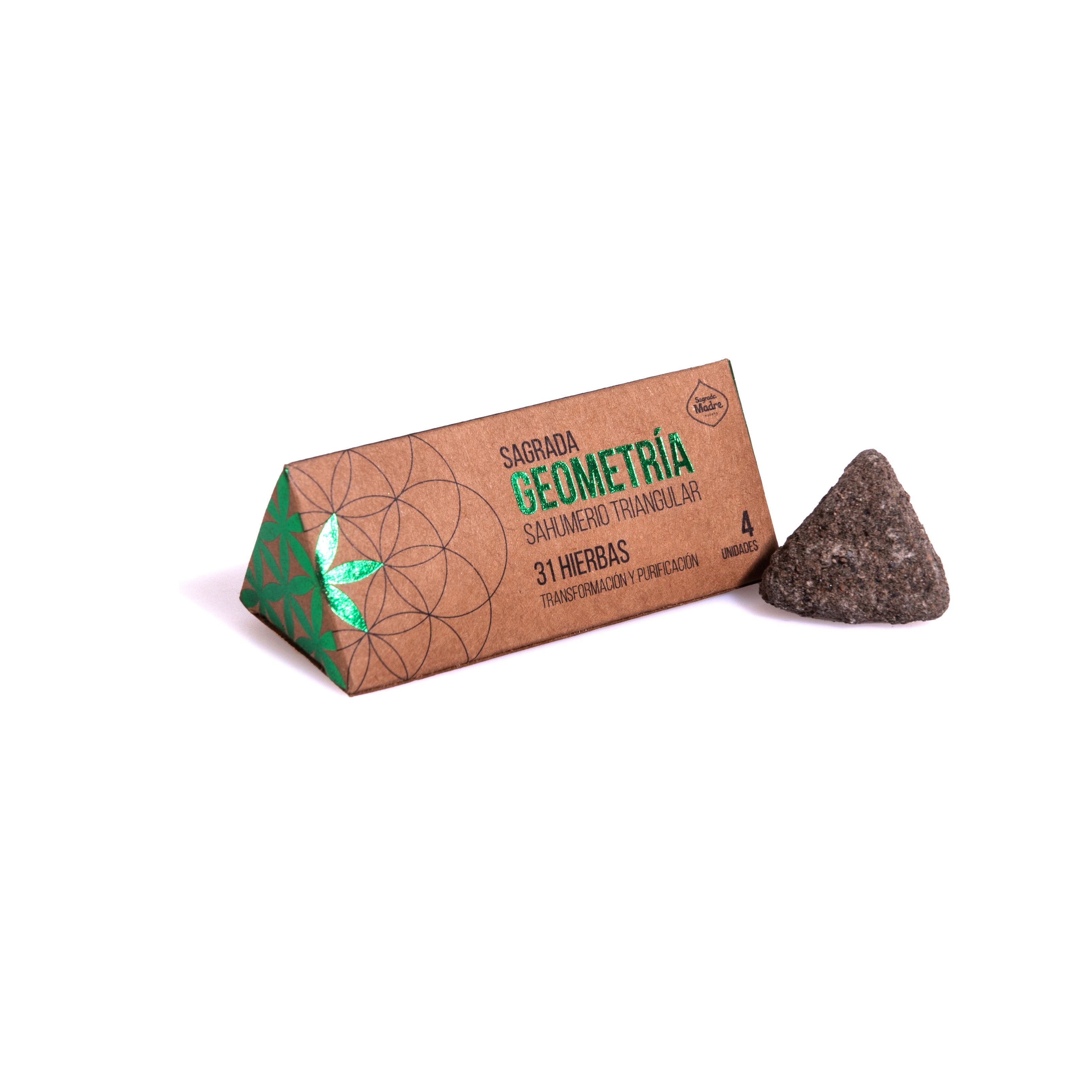 Sagrada Madre - Sacred Geometry - Dreieck-Räucherkegel - 31 Kräuter