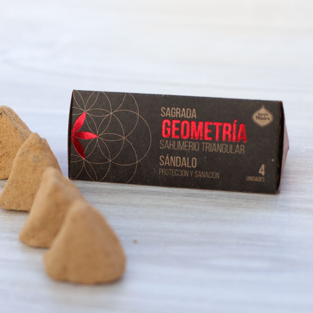 Sagrada Madre - Sacred Geometry - Dreieck-Räucherkegel - Sandelholz